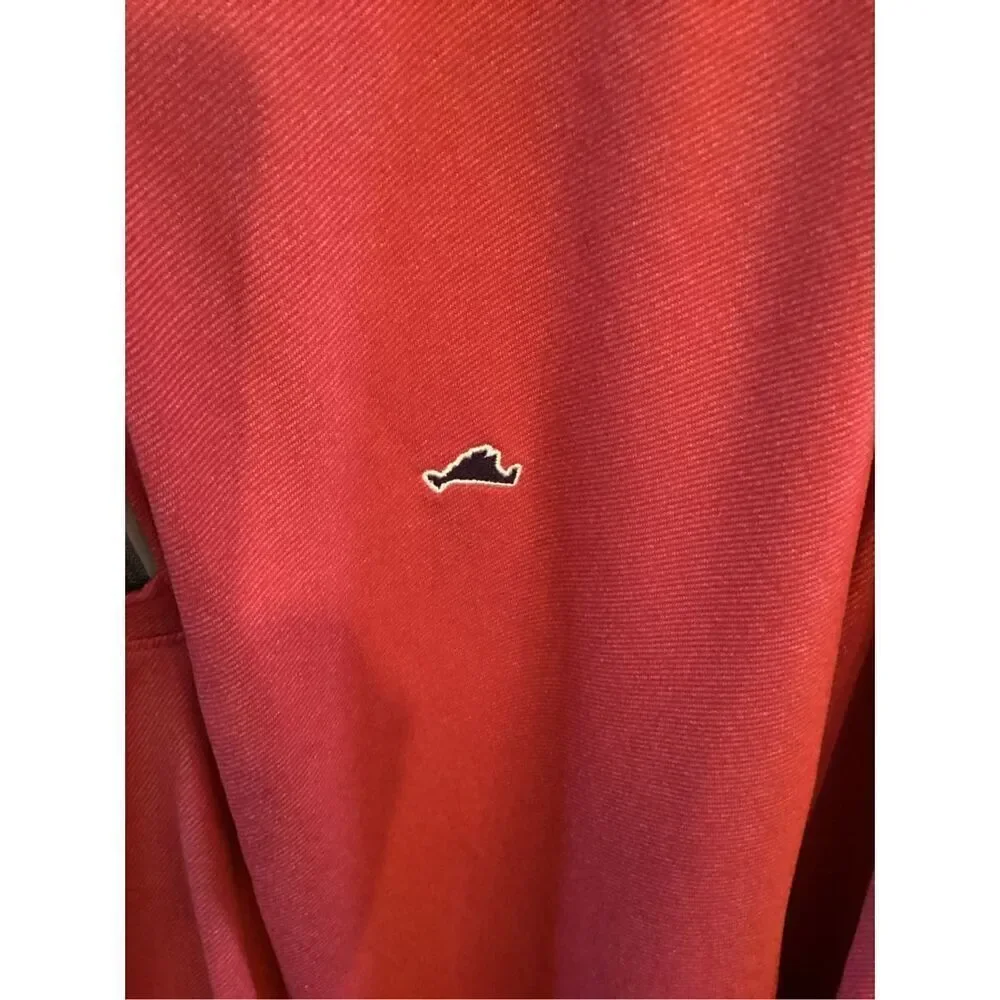 Vineyard Vines Performance 1/4 Zip Sz 2XL Pullover Red Golf